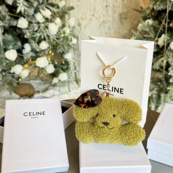 designer,replica,clothing,fake,1:1,lv,luxury,high quality 8-color CELINE Arc de Triomphe puppy plush doll heart love pendant ornament (3XY6L)