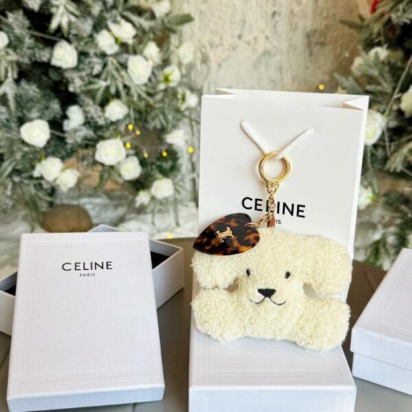 designer,replica,clothing,fake,1:1,lv,luxury,high quality 8-color CELINE Arc de Triomphe puppy plush doll heart love pendant ornament (EC6NC)