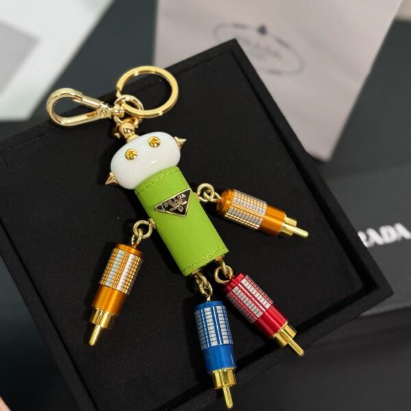designer,replica,clothing,fake,1:1,lv,luxury,high quality Prada Robot Keychain Pendant Bag Hanger (4M32J)