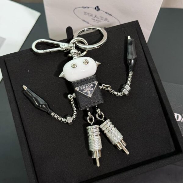 designer,replica,clothing,fake,1:1,lv,luxury,high quality Prada Robot Keychain Pendant Bag Hanging (9ZA9Y)