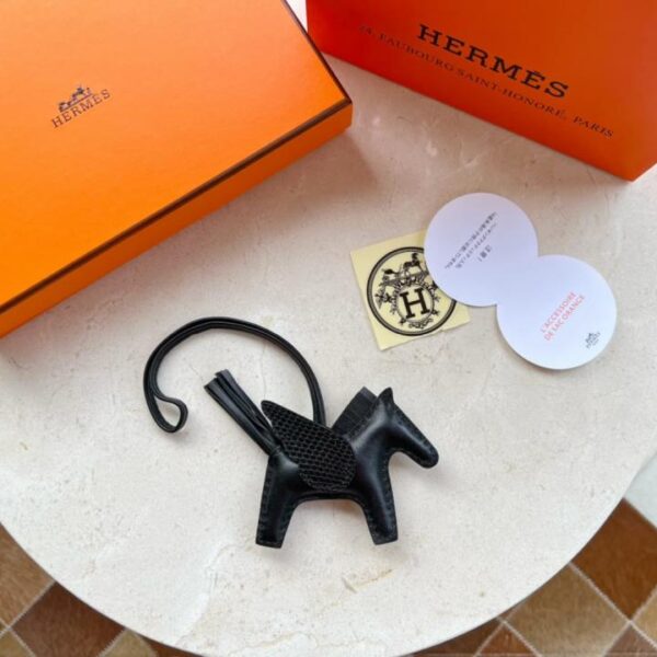 designer,replica,clothing,fake,1:1,lv,luxury,high quality HERMES Rodeo pegase bag pendant keychain pure hand-stitched lambskin + real lizard skin (6LRCG)