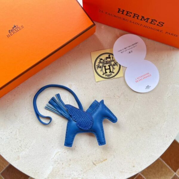 designer,replica,clothing,fake,1:1,lv,luxury,high quality HERMES Rodeo pegase bag pendant keychain hand-stitched lambskin + real lizard leather (RGX3I)