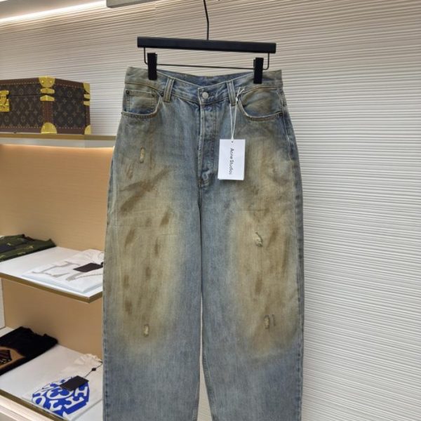 designer,replica,clothing,fake,1:1,lv,luxury,high quality Acne Studios 2023M Dirty Loose Wide-Leg Jeans (A4YBZ)