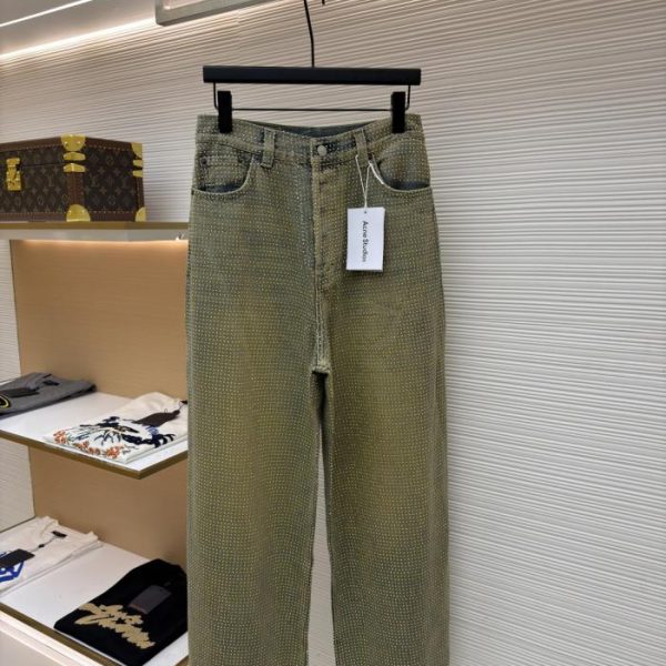 designer,replica,clothing,fake,1:1,lv,luxury,high quality Acne Studios Year of the Snake Limited Edition Diamond-Packed Jeans (ZK3WJ)