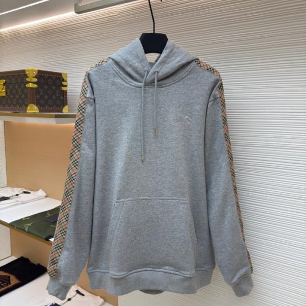 designer,replica,clothing,fake,1:1,lv,luxury,high quality BURBERRY Web-trimmed hooded pullover sweatshirt (LR6XO)
