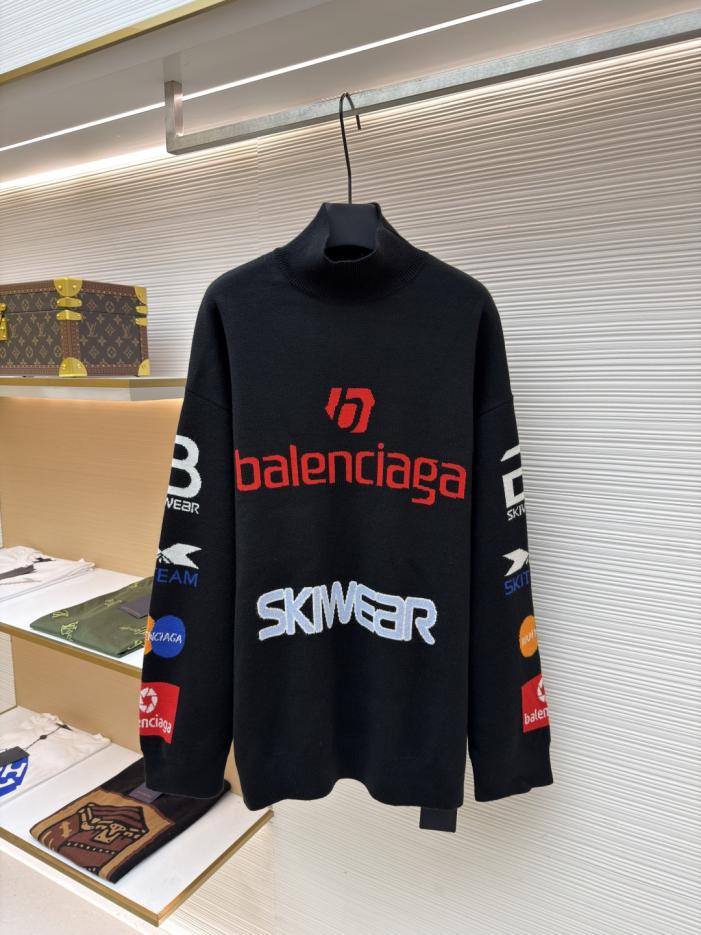 designer,replica,clothing,fake,1:1,lv,luxury,high quality Balenciaga SKI ski series letter jacquard turtleneck sweater (67A9Q) designer,replica,clothing,fake,1:1,lv,luxury,high quality Balenciaga SKI ski series letter jacquard turtleneck sweater (67A9Q)