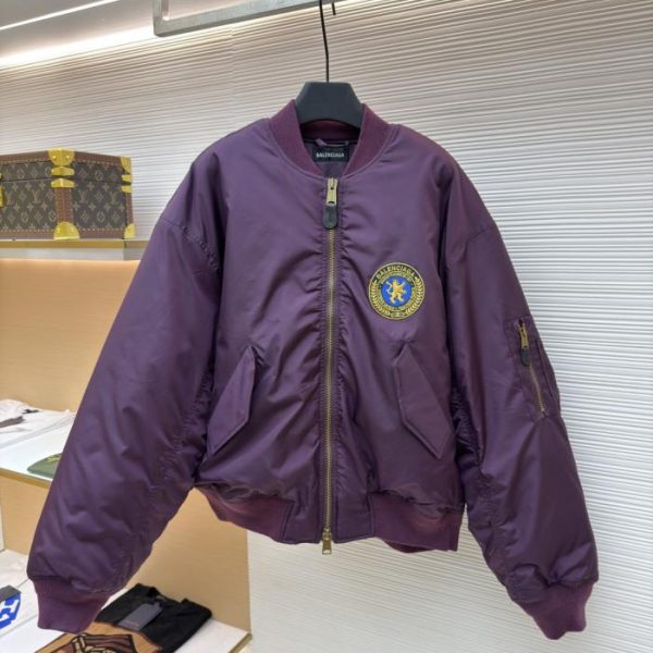 designer,replica,clothing,fake,1:1,lv,luxury,high quality Balenciaga patch bomber jacket (JA41R)