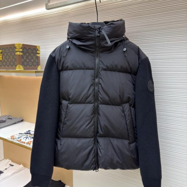 designer,replica,clothing,fake,1:1,lv,luxury,high quality Canada Goose wool patchwork down jacket (VL5Y8)