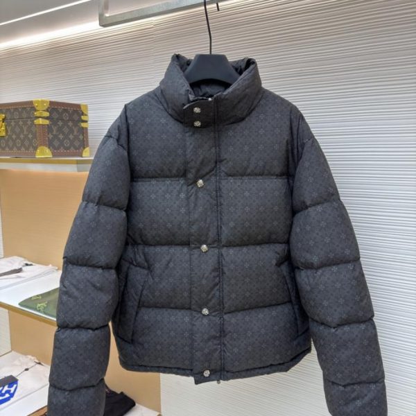 designer,replica,clothing,fake,1:1,lv,luxury,high quality Chrome Hearts Dark Pattern Silver Button Down Jacket (8Q0GH)
