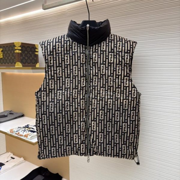 designer,replica,clothing,fake,1:1,lv,luxury,high quality FENDI 【Reversible】 Down Vest (LVWS9)