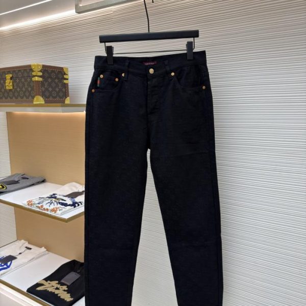 designer,replica,clothing,fake,1:1,lv,luxury,high quality Gucci Dark Jacquard Jeans (NSFTD)