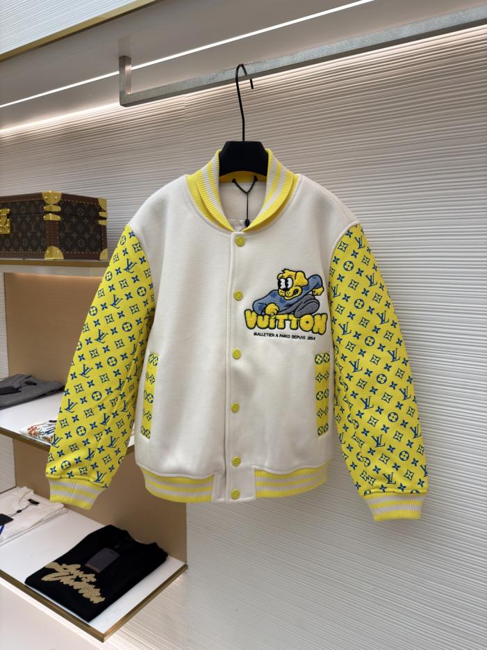 designer,replica,clothing,fake,1:1,lv,luxury,high quality LOUIS VUITTON Cartoon Polka Dot Dog Embroidery Full Print Leather Sleeve Baseball Jacket (NZC05) designer,replica,clothing,fake,1:1,lv,luxury,high quality LOUIS VUITTON Cartoon Polka Dot Dog Embroidery Full Print Leather Sleeve Baseball Jacket (NZC05)