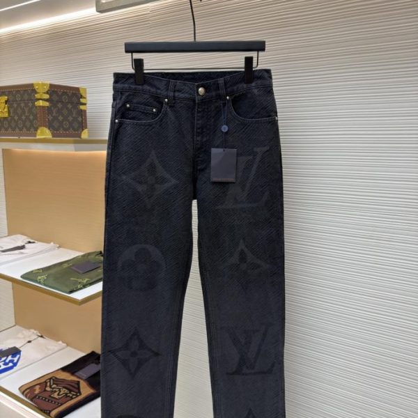designer,replica,clothing,fake,1:1,lv,luxury,high quality LOUIS VUITTON gradient letter jeans (QTYR0)