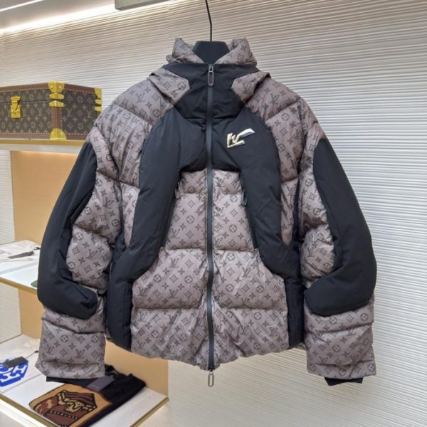 designer,replica,clothing,fake,1:1,lv,luxury,high quality LOUIS VUITTON Warm Color-Changing Jacquard Down Jacket (9GN5D)