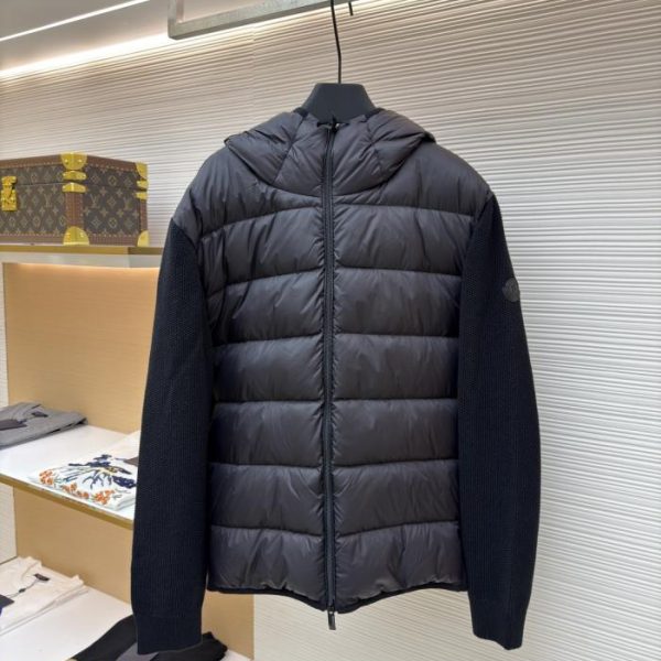 designer,replica,clothing,fake,1:1,lv,luxury,high quality MONCLER wool stitching fluorescent ribbon down jacket (57JCQ)