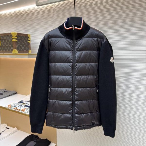 designer,replica,clothing,fake,1:1,lv,luxury,high quality MONCLER quilted wool patchwork down jacket (GC38T)