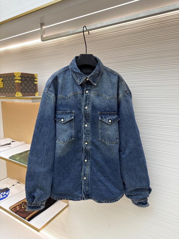 designer,replica,clothing,fake,1:1,lv,luxury,high quality Prada triangle logo denim padded jacket (6LC4D) designer,replica,clothing,fake,1:1,lv,luxury,high quality Prada triangle logo denim padded jacket (6LC4D)