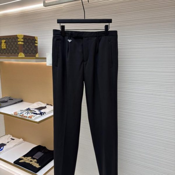 designer,replica,clothing,fake,1:1,lv,luxury,high quality Prada triangle logo casual trousers (YLHWS)