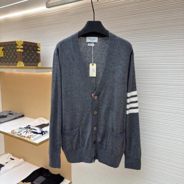 designer,replica,clothing,fake,1:1,lv,luxury,high quality THOM BROWNE fine wool cardigan (4FVVY)
