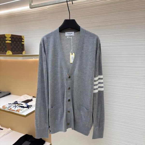designer,replica,clothing,fake,1:1,lv,luxury,high quality THOM BROWNE fine wool cardigan (D175K)