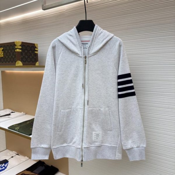 designer,replica,clothing,fake,1:1,lv,luxury,high quality Thom Browne classic four-bar zipper sweatshirt (BLJW3)