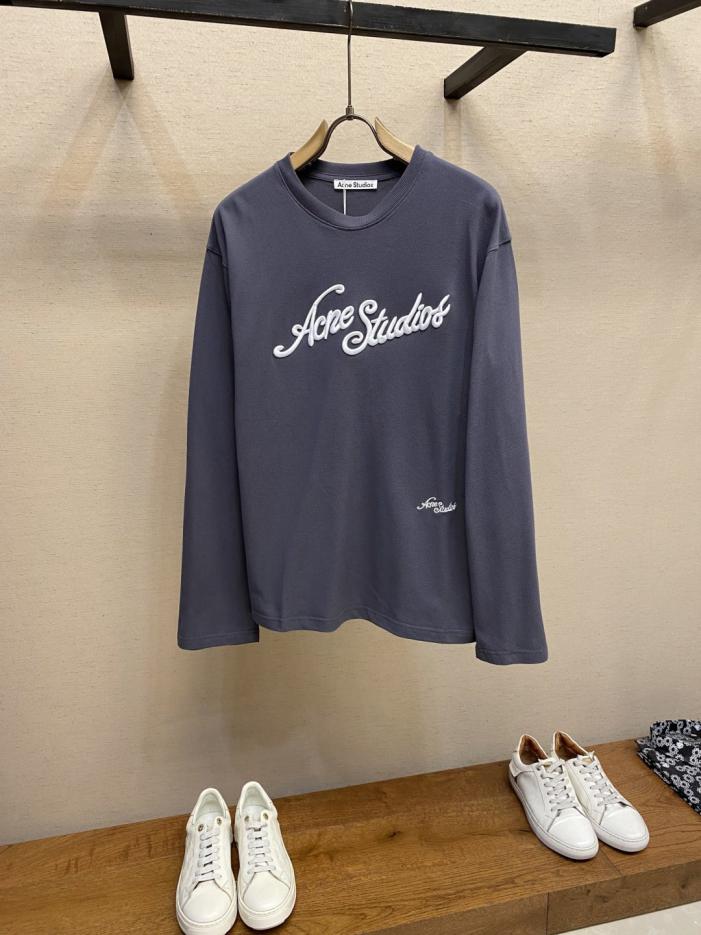 designer,replica,clothing,fake,1:1,lv,luxury,high quality Acne Studios 25 Early Autumn New~Ac Piqué Cotton Cement Gray Long Sleeve T-shirt (26TFU) designer,replica,clothing,fake,1:1,lv,luxury,high quality Acne Studios 25 Early Autumn New~Ac Piqué Cotton Cement Gray Long Sleeve T-shirt (26TFU)