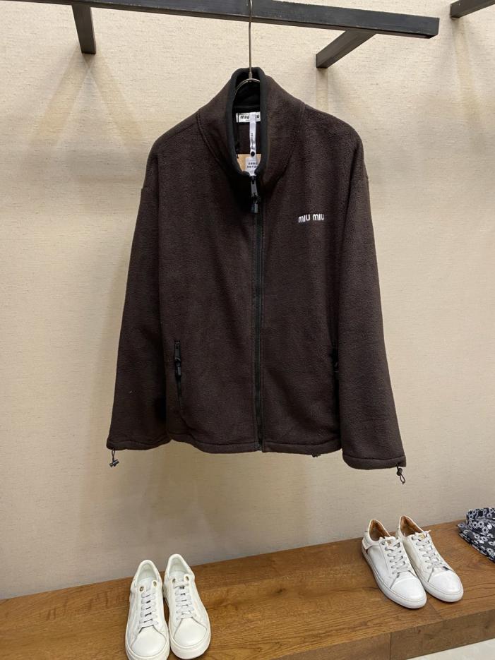 designer,replica,clothing,fake,1:1,lv,luxury,high quality Miu Miu stand-up collar fleece zip-up jacket (C1DIR) designer,replica,clothing,fake,1:1,lv,luxury,high quality Miu Miu stand-up collar fleece zip-up jacket (C1DIR)