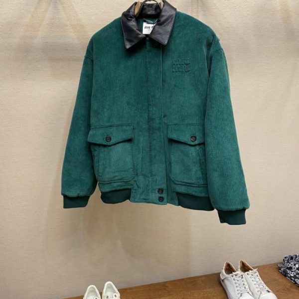 designer,replica,clothing,fake,1:1,lv,luxury,high quality Miu Miu Corduroy Jacket (F46VH)