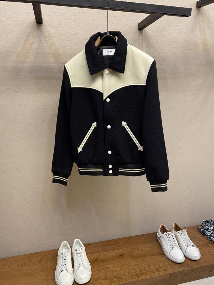 designer,replica,clothing,fake,1:1,lv,luxury,high quality CelineCE classic new color wool patchwork leather shoulder baseball jacket baseball jacket (YUA5N) designer,replica,clothing,fake,1:1,lv,luxury,high quality CelineCE classic new color wool patchwork leather shoulder baseball jacket baseball jacket (YUA5N)