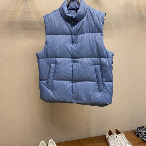 designer,replica,clothing,fake,1:1,lv,luxury,high quality Dior Classic Jacquard Vest Down Jacket (BHCVJ)