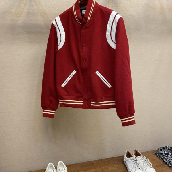 designer,replica,clothing,fake,1:1,lv,luxury,high quality SLP wool patchwork baseball jacket baseball jacket (AK1OF)