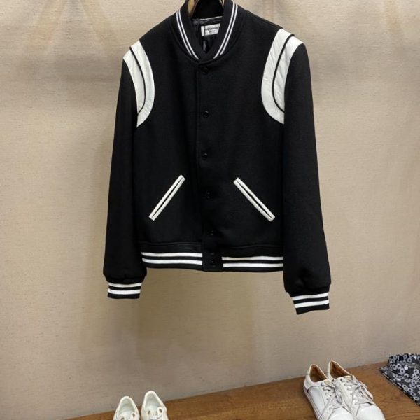 designer,replica,clothing,fake,1:1,lv,luxury,high quality SLP wool patchwork baseball jacket baseball jacket (JX5MY)