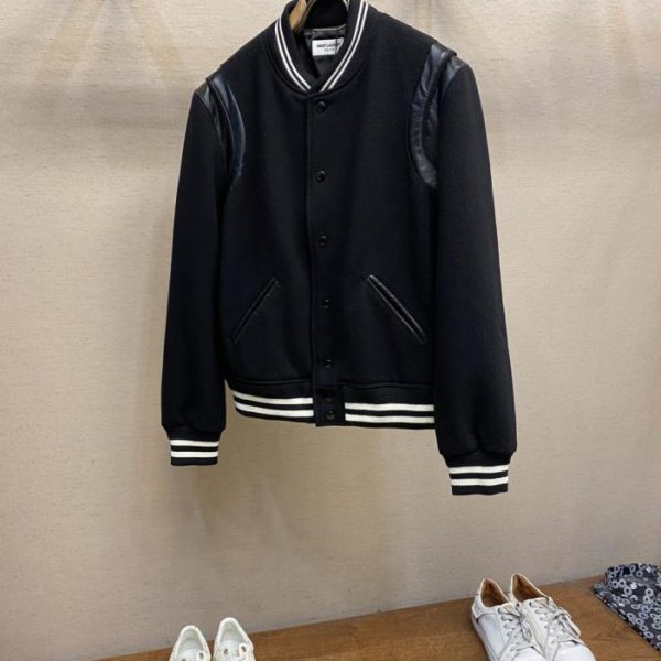 designer,replica,clothing,fake,1:1,lv,luxury,high quality SLP wool patchwork baseball jacket baseball jacket (TYWT2)