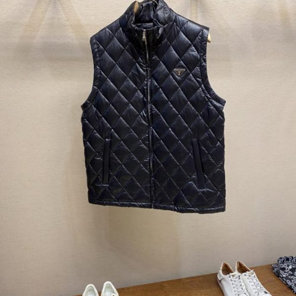 designer,replica,clothing,fake,1:1,lv,luxury,high quality Prada diamond pattern down vest (4K8CG)