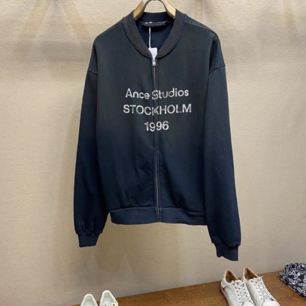 designer,replica,clothing,fake,1:1,lv,luxury,high quality Acne Studios 1996 zip-up sweatshirt jacket (49ZXJ)