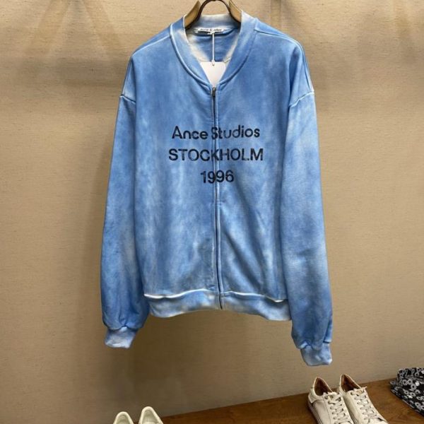designer,replica,clothing,fake,1:1,lv,luxury,high quality Acne Studios 1996 Zip-Up Sweatshirt Jacket (EZM4M)