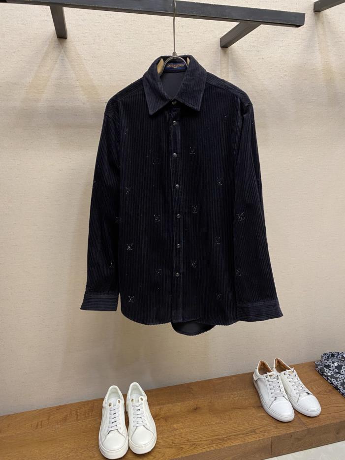 designer,replica,clothing,fake,1:1,lv,luxury,high quality LV rhinestone logo button-down corduroy long-sleeved shirt (Y8Y8I) designer,replica,clothing,fake,1:1,lv,luxury,high quality LV rhinestone logo button-down corduroy long-sleeved shirt (Y8Y8I)