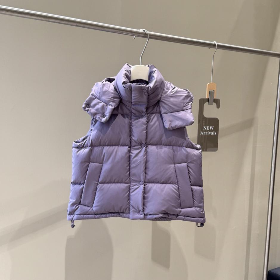 designer,replica,clothing,fake,1:1,lv,luxury,high quality Lululemon Four-grid Vest Women’s Down Jacket Vest Vest with Detachable Hood (QSZC2)