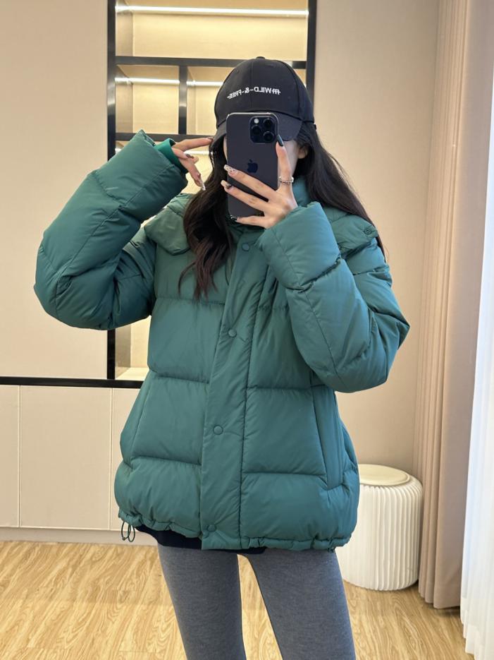 designer,replica,clothing,fake,1:1,lv,luxury,high quality lulu5 grid puff bread coat [swamp green] lululemon Wunder Puff five grid series solid color letter logo windproof five grid hooded down jacket (BXXZ7)