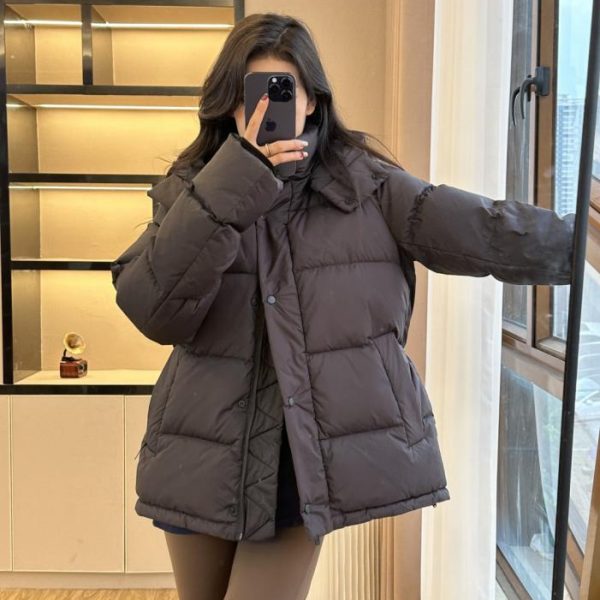 designer,replica,clothing,fake,1:1,lv,luxury,high quality lulu5 grid puff bread coat [black] lululemon Wunder Puff five grid series solid color letter logo windproof five grid hooded down jacket (YL9AC)