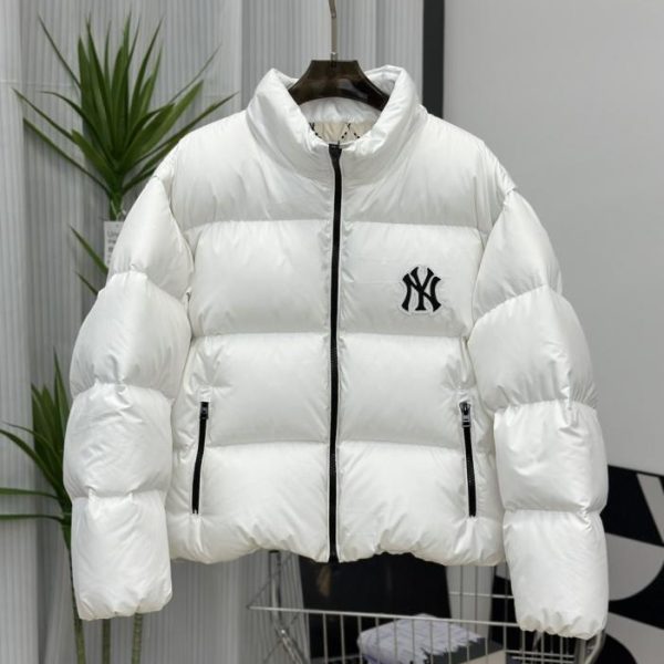 designer,replica,clothing,fake,1:1,lv,luxury,high quality Authentic MLB short jacket MLB New York Yankees Logo stand collar zipper long sleeve down jacket (3WBIF)