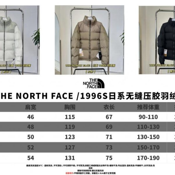 designer,replica,clothing,fake,1:1,lv,luxury,high quality Authentic THE NORTH FACE 96S Japanese seamless laminated slim down jacket (R0BFD)