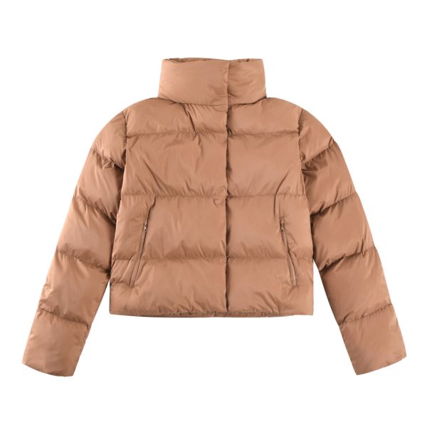 designer,replica,clothing,fake,1:1,lv,luxury,high quality Authentic ALO yoga Kendall style short gold label stand collar down jacket (1QL9I)