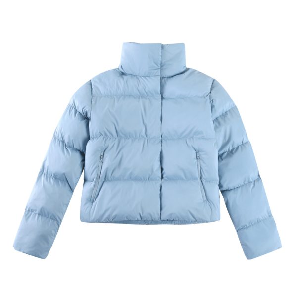 designer,replica,clothing,fake,1:1,lv,luxury,high quality Authentic ALO yoga Kendall style short gold label stand collar down jacket (B0Z63)
