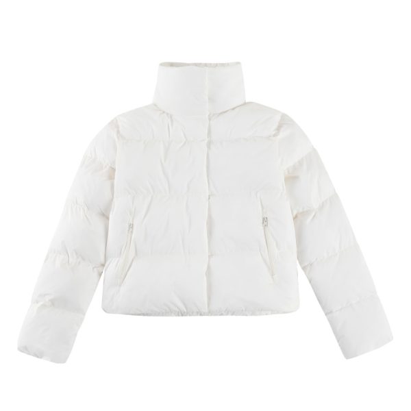 designer,replica,clothing,fake,1:1,lv,luxury,high quality Authentic ALO yoga Kendall style short gold label stand collar down jacket (OTTWM)