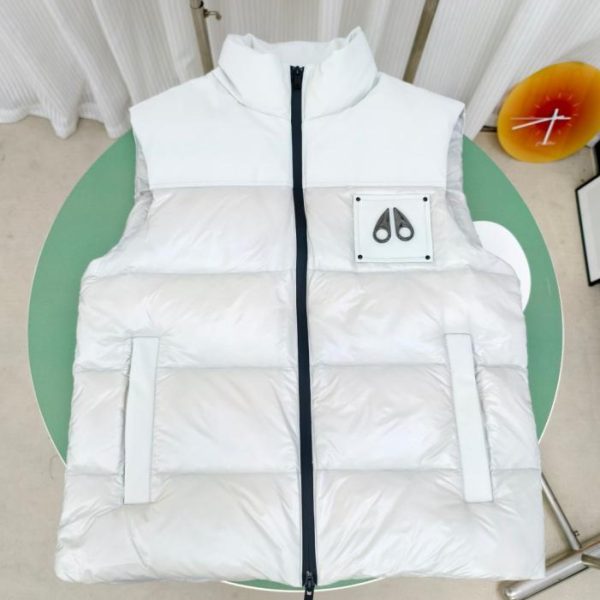 designer,replica,clothing,fake,1:1,lv,luxury,high quality Authentic new Moose Knuckles double-stitched shiny vest (QLOFS)