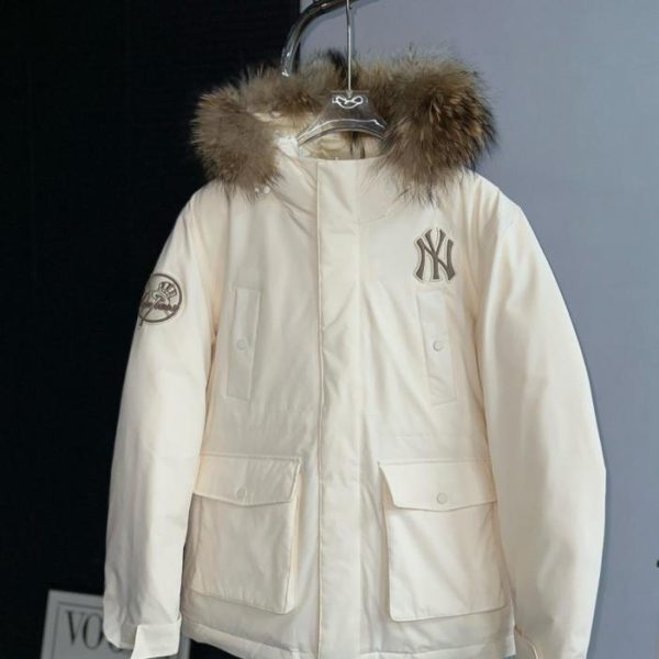 designer,replica,clothing,fake,1:1,lv,luxury,high quality Authentic MLB sleeve logo workwear fur collar down jacket (ONMXD)