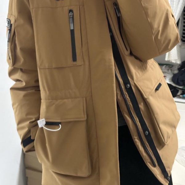 designer,replica,clothing,fake,1:1,lv,luxury,high quality Authentic MLB second generation workwear fur collar MLB thickened mid-length down jacket (C5SIV)