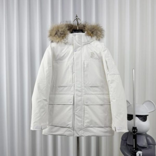 designer,replica,clothing,fake,1:1,lv,luxury,high quality Authentic MLB laminated small label fur collar workwear down jacket MLB Boston Red Sox (8GFLO)