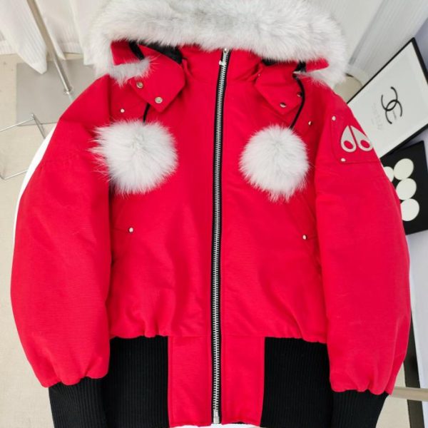 designer,replica,clothing,fake,1:1,lv,luxury,high quality Authentic Moose Knuckles Women’s Short Down Jacket (6E6WS)